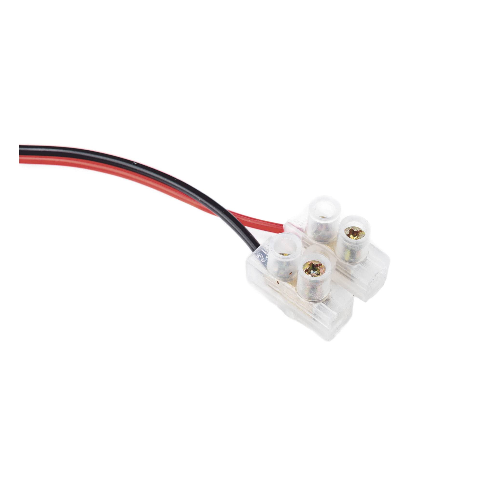Cable de Alimentación con Conector Macho a Bloque de Terminal Atornillable / Calibre 18 AWG / Longitud 28.5 cm (11.22 Pulgadas) / Ideal para Alimentación de Cámaras