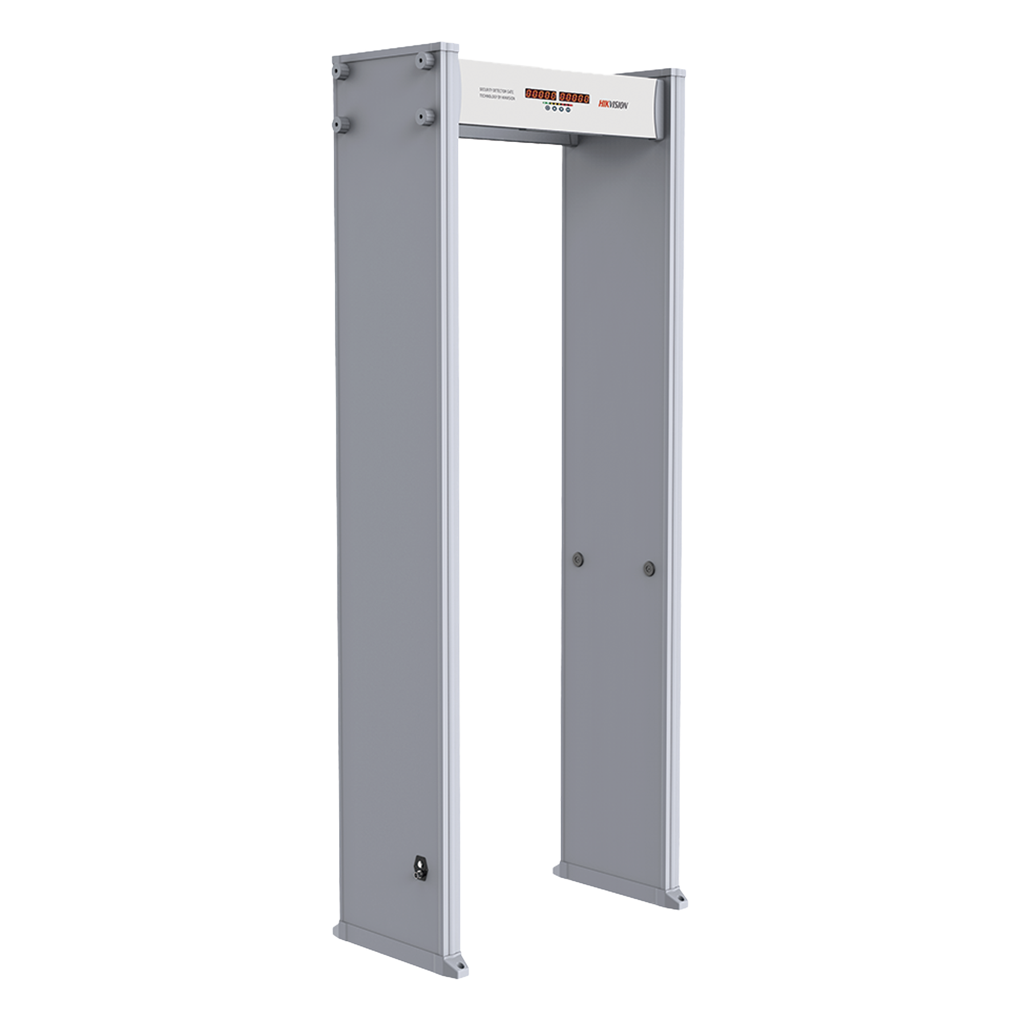 Arco Detector de Metales de 6 Zonas / Contador de Personas y Alarmas / Precisión de una Moneda 25 mm / 255 Niveles Sensibilidad / Pantalla LED — HIKVISION · SKU ISD-SMG106C