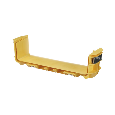 Acoplador Recto para Canaleta / 12 x 4 pulgadas (305 x 102 mm) / Sin Herramientas / ABS / Color Amarillo / 111.8 mm de Altura
