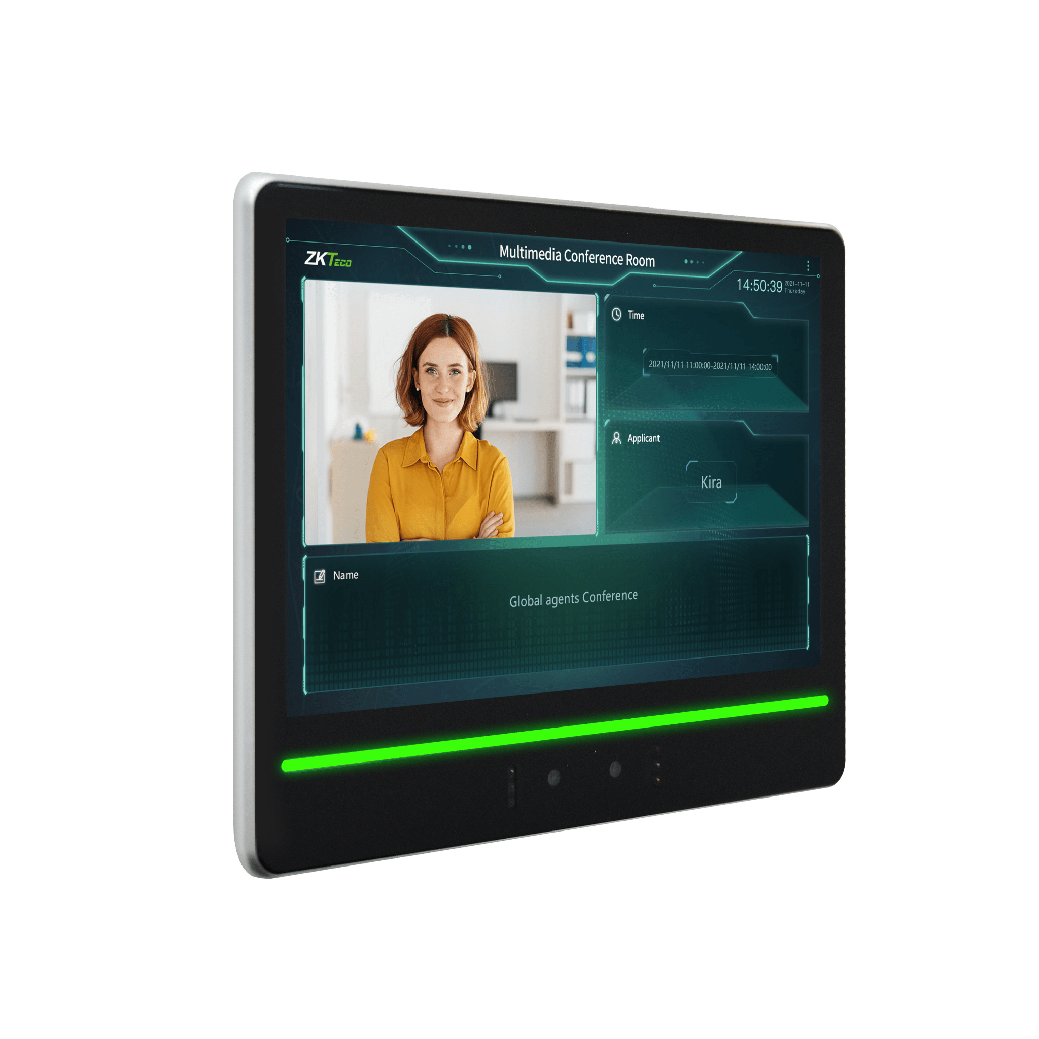 Terminal de Verificación Facial / Pantalla Táctil 10.1" / Autenticación Dual Rostro-Tarjeta / Cámara Binocular 2MP WDR / Capacidad 10,000 Rostros / WiFi 2.4 GHz / Android 7.1