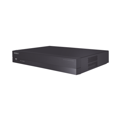 NVR 4 canales grabacion hasta 8MP / H.265, H.264 / P2P Wisenet / 4 puertos PoE Plug and play / soporta 1 disco duro (no incluido). — HANWHA VISION · SKU ARN-410S
