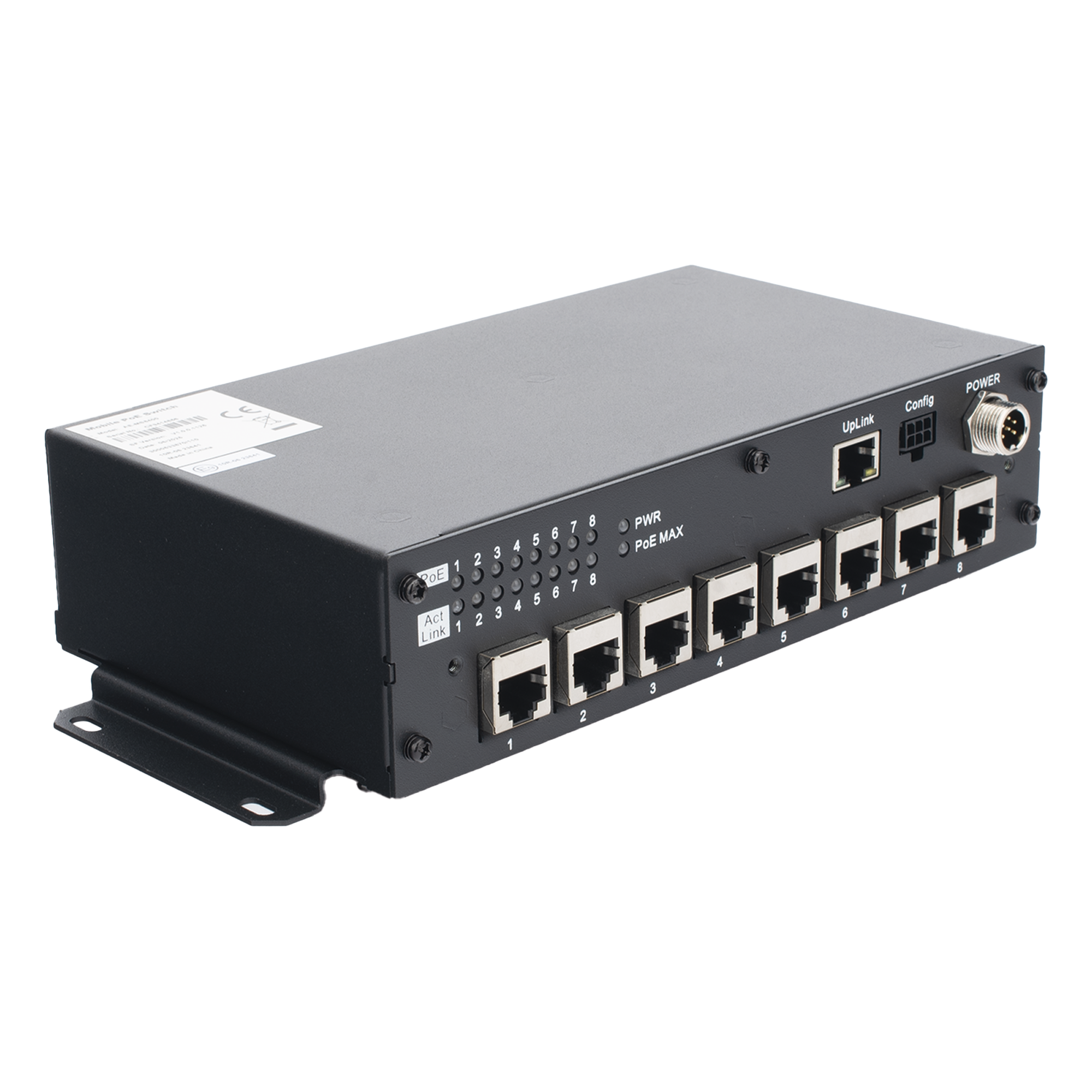 Switch PoE para Soluciones Moviles / Conexión RJ45 — HIKVISION · SKU AE-MS8400(RJ45/8)