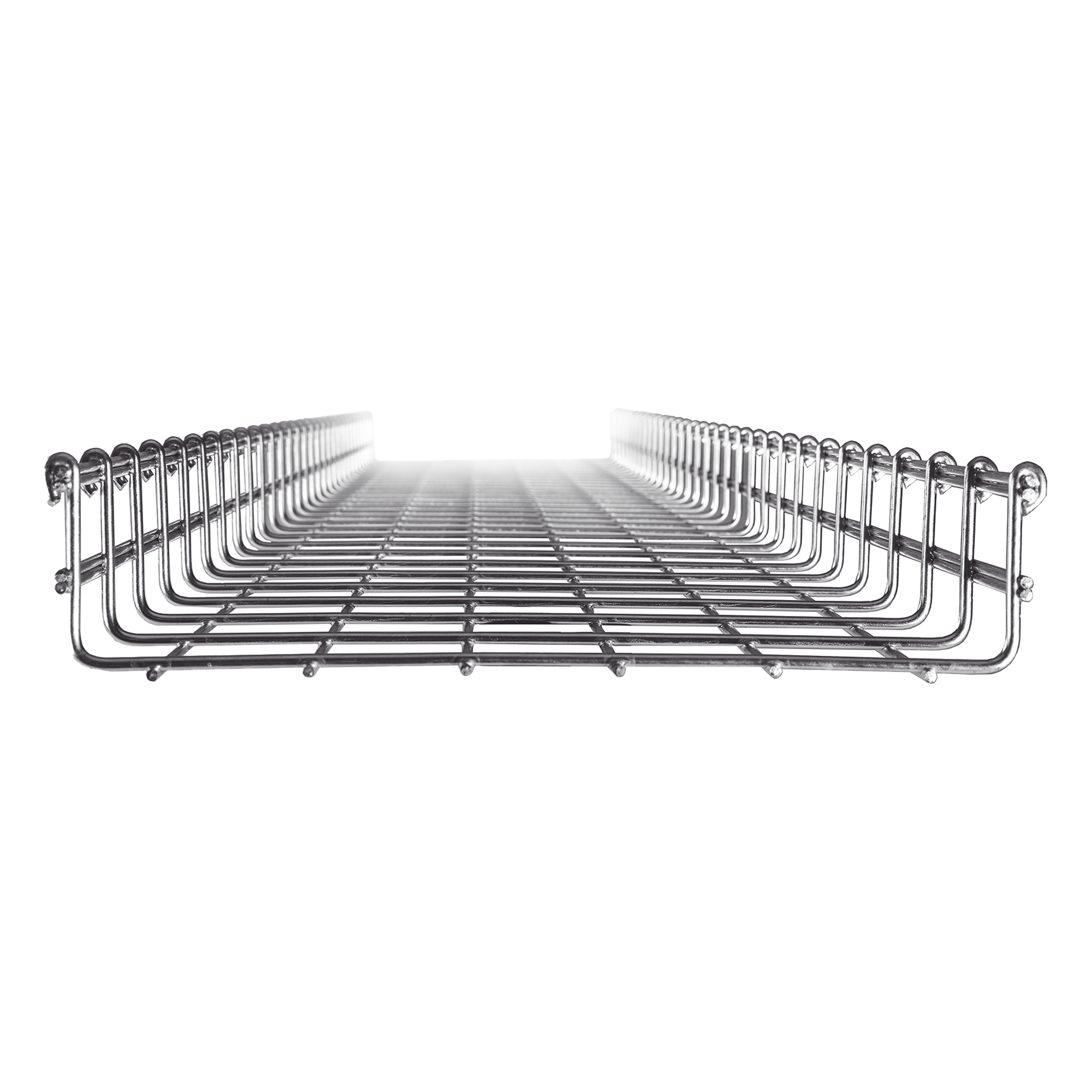Charola Tipo Malla 66/300 mm, Acabado Electro Zinc, Hasta 315 Cables Cat6, Tramo de 3 Metros — CHAROFIL · SKU MG-50-435EZ