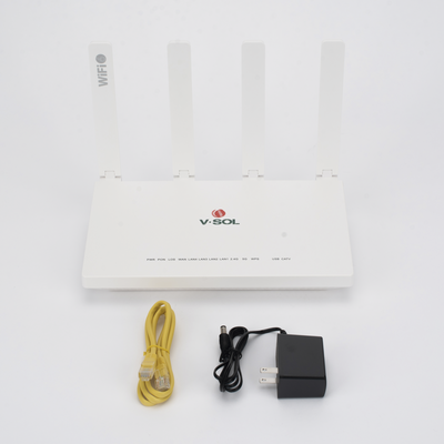 ONU GPON/EPON con Wi-Fi 6 AX1500 / 1 Puerto CATV / 4 Puertos Gigabit / Puerto PON SC/APC 