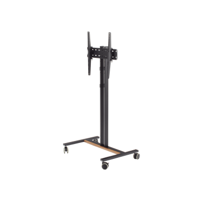 Soporte Móvil para Pantalla | Compatibilidad VESA 200x200 hasta 600x400 / Ruedas con Frenos / Ajuste de Altura y Ángulo / Soporte para TV de hasta 55 Pulgadas / Capacidad de Peso 35 kg