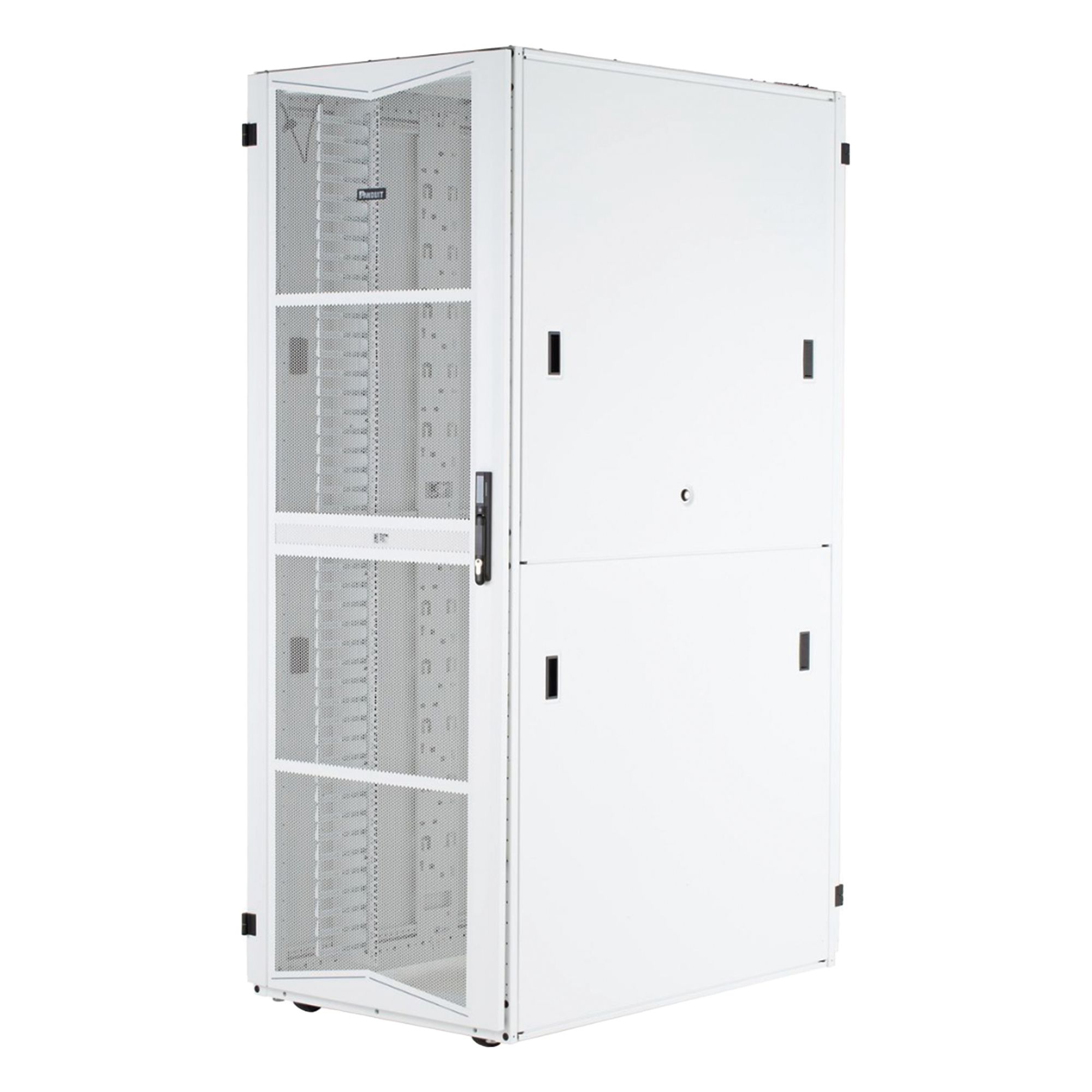Gabinete para Centros de Datos / 42 UR / 600 mm Ancho / 1070 mm Profundidad (3.5 pies) / Acero / Blanco — PANDUIT · SKU XG64212WS0001