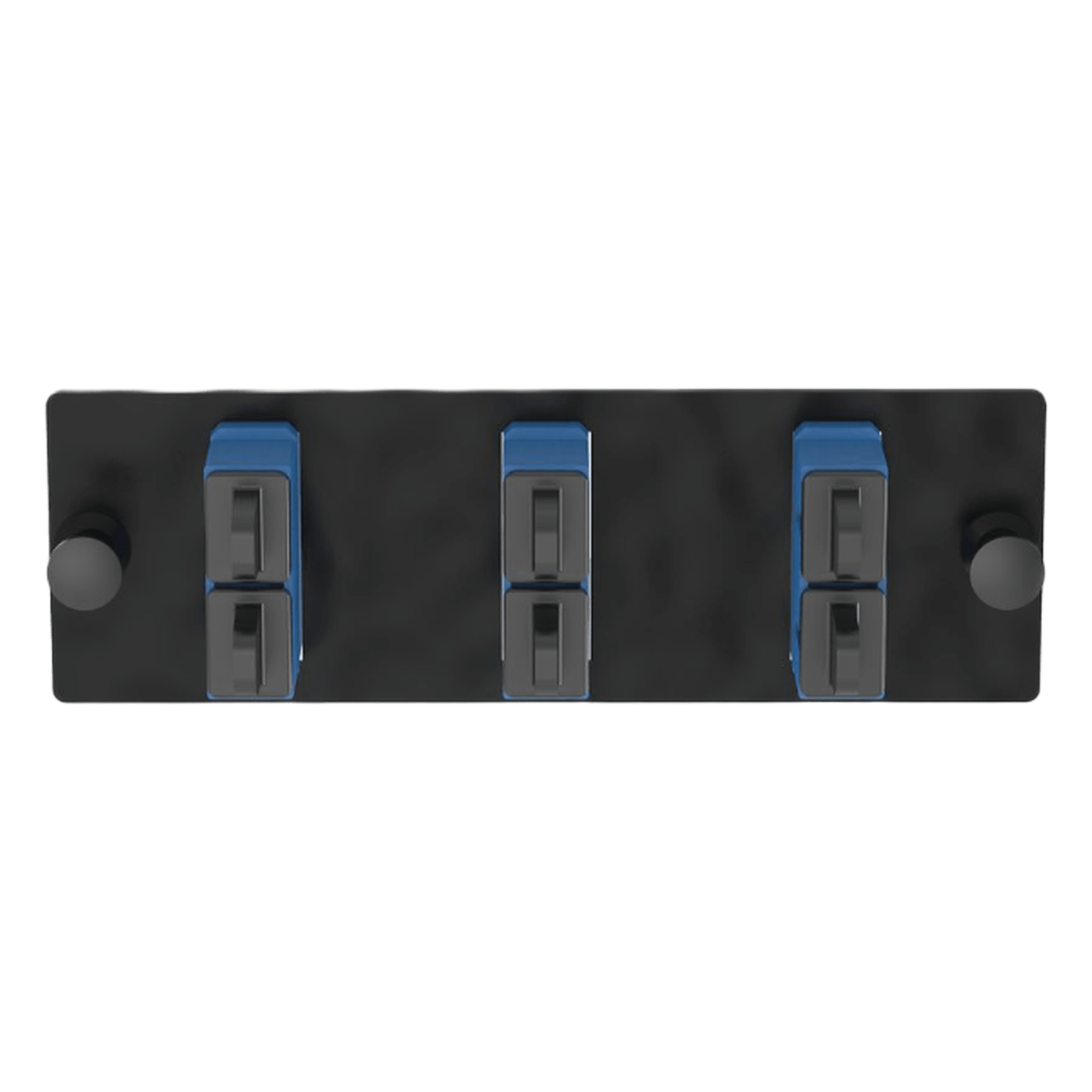 Placa Acopladora de Fibra Optica FAP, Con 3 Conectores SC Duplex (6 Fibras), Para Fibra Monomodo OS1/OS2, Color Azul — PANDUIT · SKU FAP3WBUDSCZ