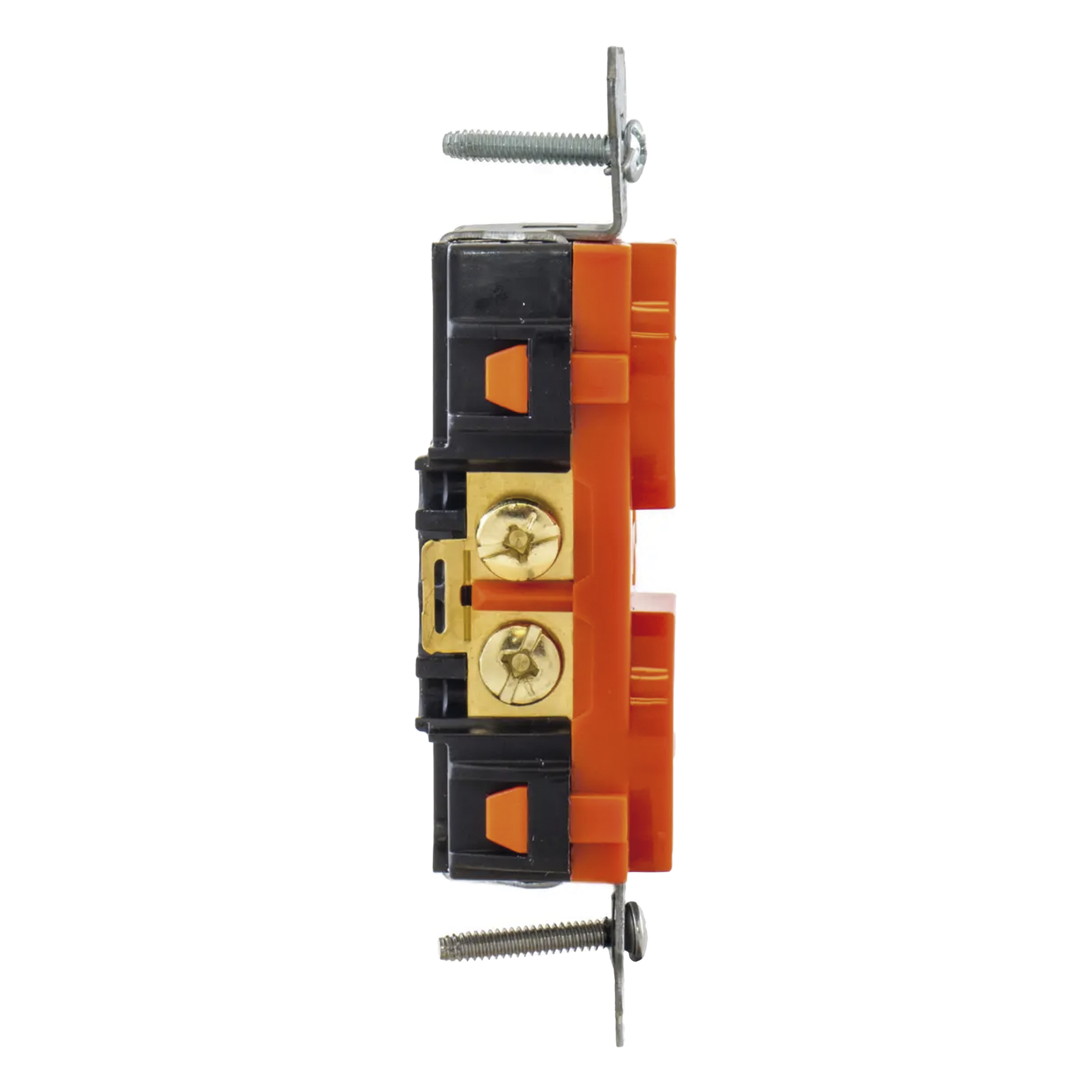 Contacto Dúplex Conexión a Tierra Aislada/ 20 A 125 V/ 2 polos 3 Hilos/ Color naranja/ Nema 5- 20R/ Grado Comercial.