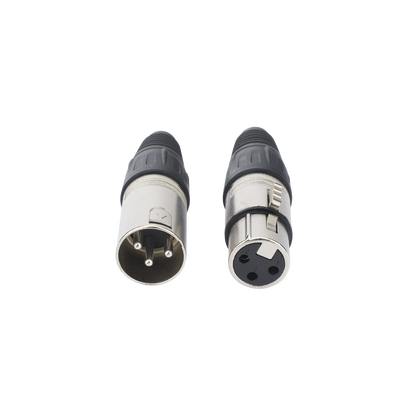 Kit Conector XLR Hembra + XLR Macho | Ideal para Conexiones de Micrófonos, Mezcladoras | Equipo de Audio Profesional