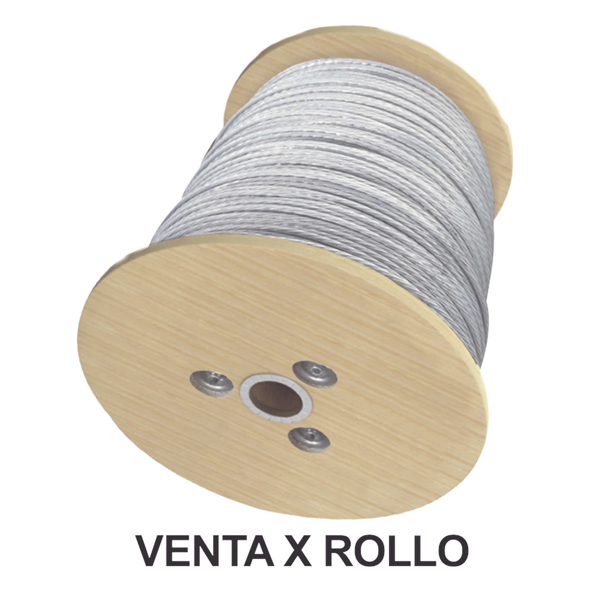 Rollo o carrete de 2000 Metros de Retenida de 1/8" de Alta Resistencia, Galvanizado clase A. — CAMESA · SKU S-RET-474CAM/2000