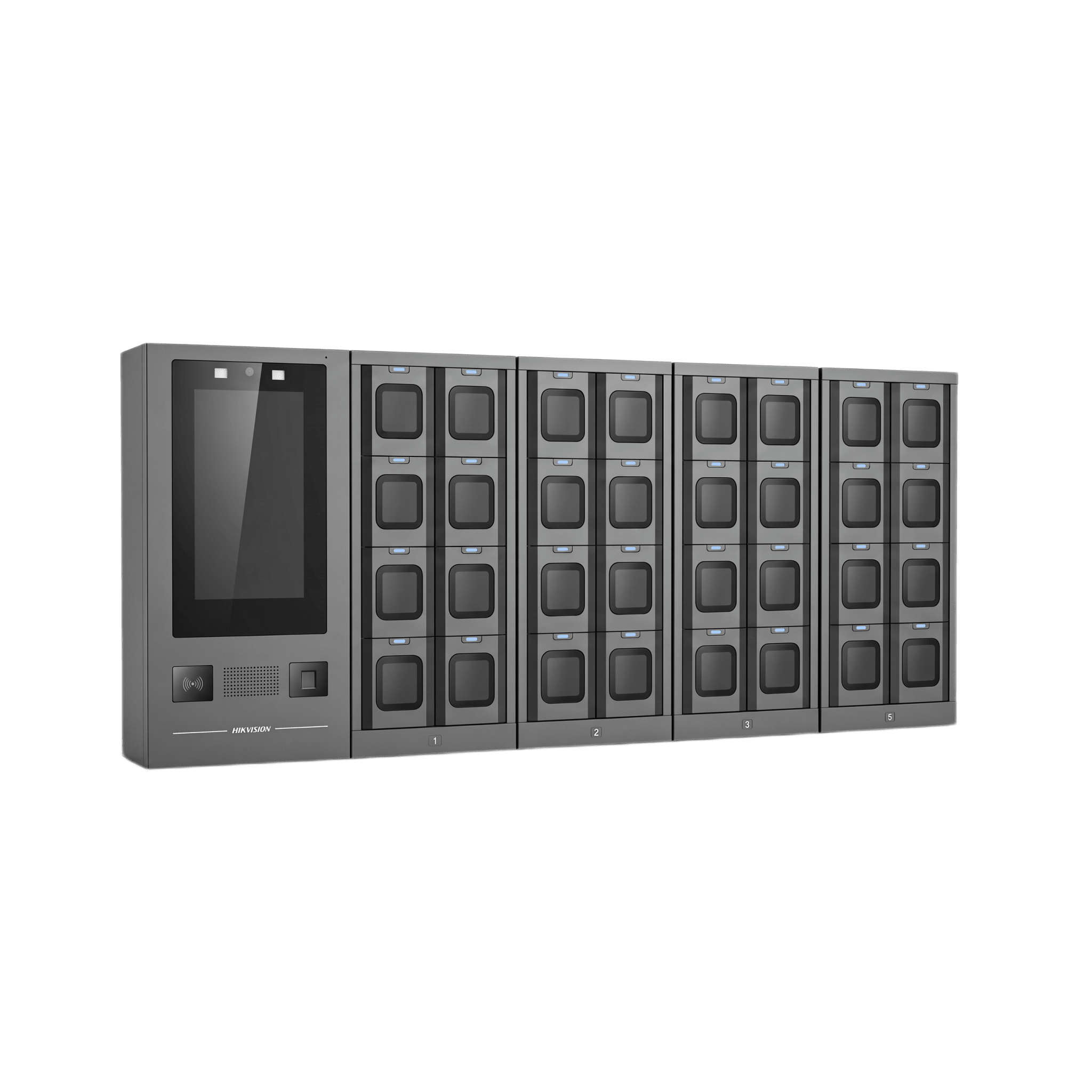 Estación de Descarga para Cámaras Bodycam HIKVISION / Pantalla Touch 13.3" / Conector Tipo C / Incluye 1 HDD de 2 TB (Soporta 4 HDD de 8 TB) · SKU DS-MDS005/2T/32/FP/IC(B)