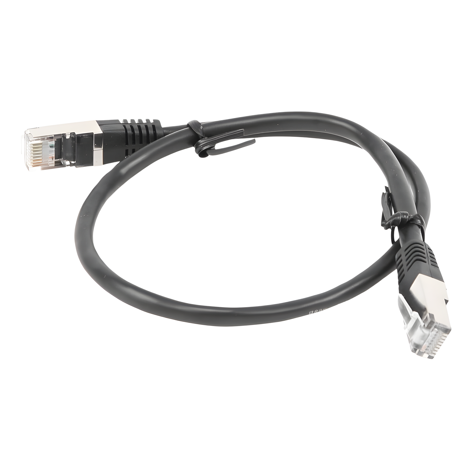 Cable de Parcheo FTP / Cat5e / 0.5m (1.64 ft) / Blindaje Global / RJ45 / Negro