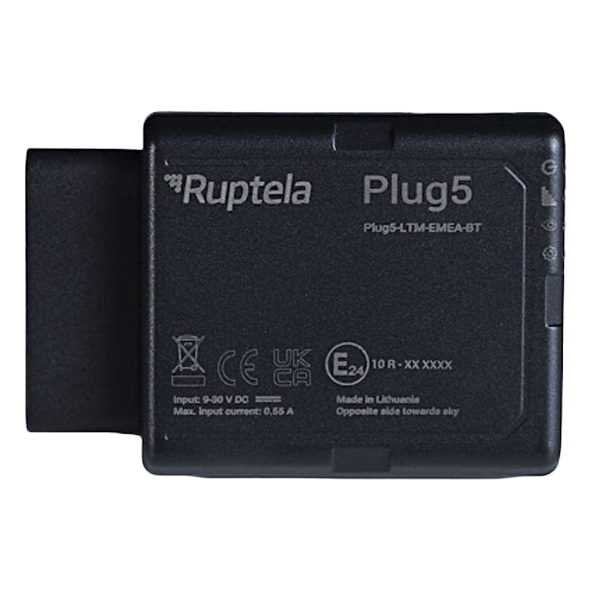 Rastreador localizador avanzado / Conexion por OBD/ BLE 5.0 / LTM CAT4/ lectura de OBD, CAN y LCV — RUPTELA · SKU PLUG5