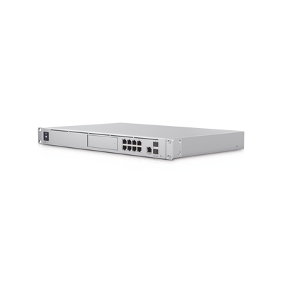 UniFi OS Console: Dream Machine Special Edition, 8 puertos LAN RJ45 con POE, 1 LAN SFP+, 1 WAN 2.5G RJ45 y 1 WAN SFP+, 128 GB de memoria interna. Todas las aplicaciones UniFi integradas