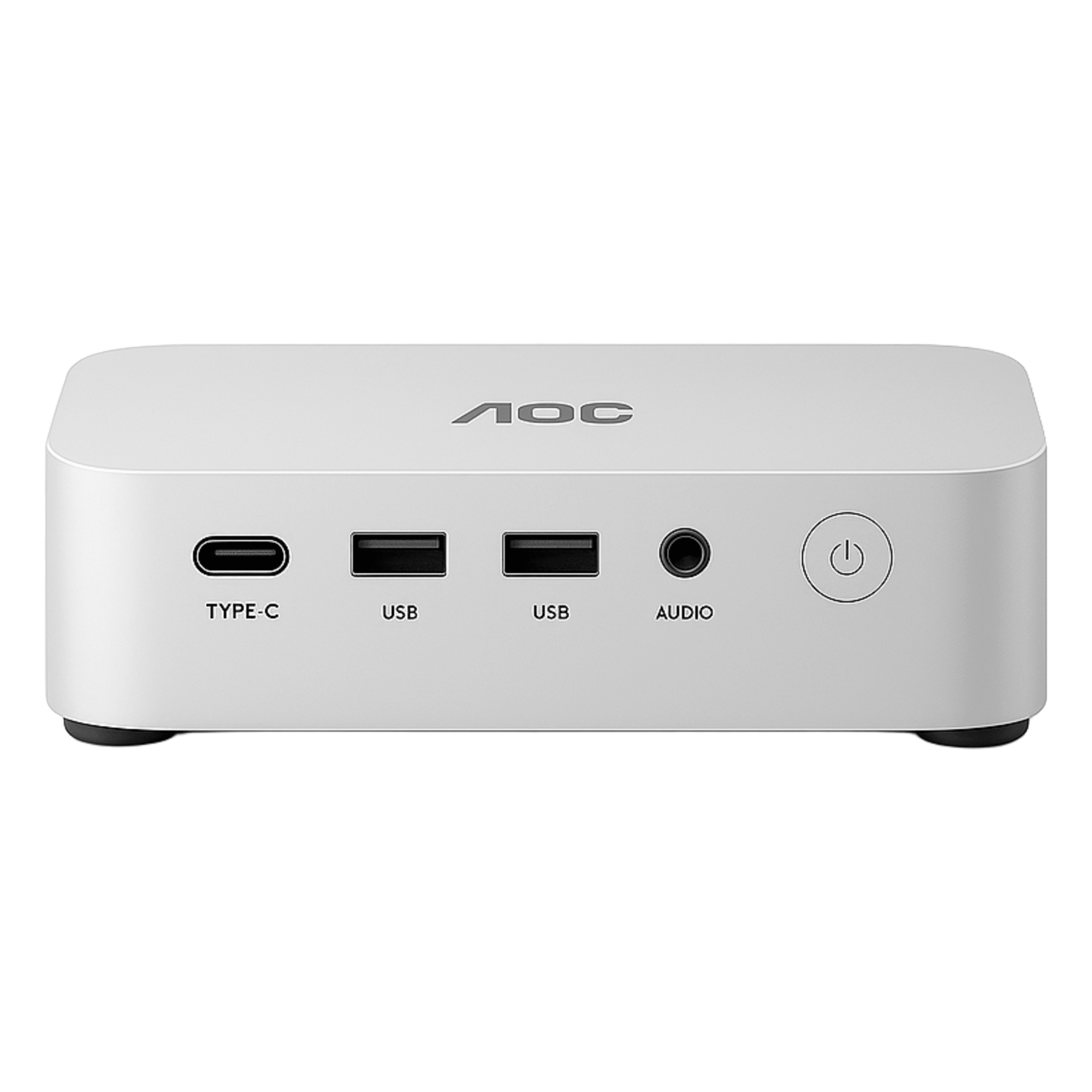 Mini PC / AMD Ryzen 5 7430U / 16 GB DDR4 / 512 GB SSD / Wi-Fi 6 / 2.5G Ethernet / 6× USB 3.0 / HDMI 2.0 + DisplayPort — AOC · SKU A3AR5