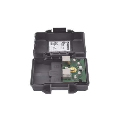Protector PoE Exterior Gigabit / Tubo de Descarga de Gas GDT / 51W PoE+ / RJ45 Blindado / IP23 / Enlaces Inalámbricos