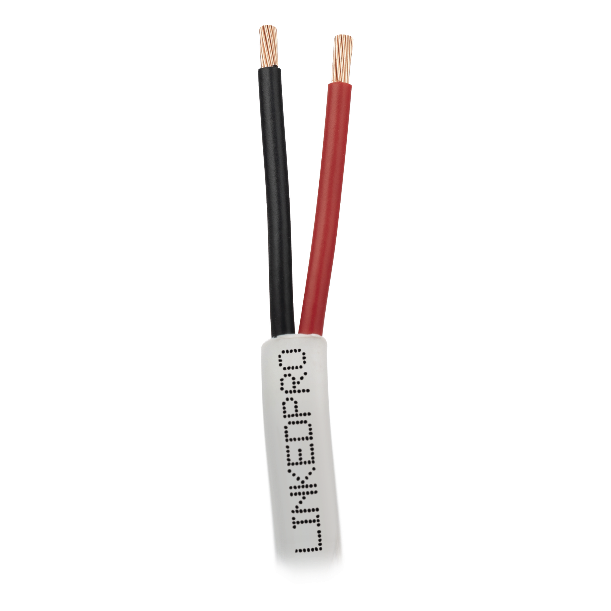 Bobina de 305 Metros (1000 Pies) / Alambre de Cobre 2 x 18 AWG / Color Blanco / CM / Para Sistemas de Seguridad y Alarmas — LINKEDPRO · SKU LP218W/1000