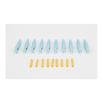 Conector de Fibra Óptica Pre-pulido Re-terminable Multimodo LC/UPC 900um, 2.0 mm, 3.0 mm (Paquete 10 Piezas)