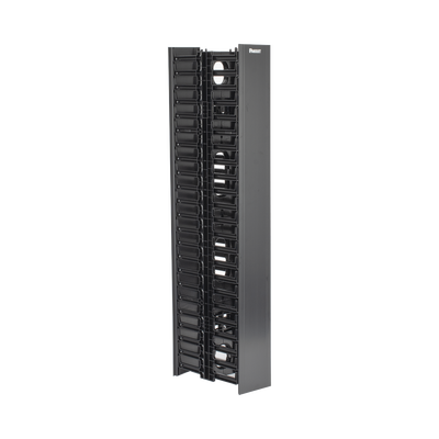 Organizador Vertical NetRunner, Doble (Frontal y Posterior), de 22.5 UR, 4.9in de Ancho, Color Negro