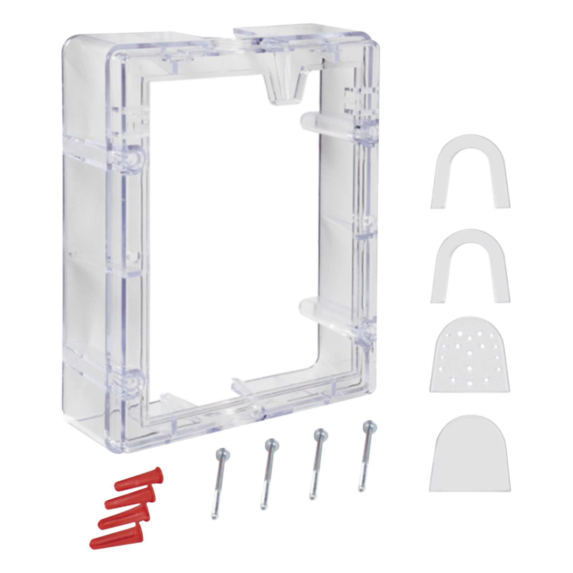 Espaciador de conducto con marco - Transparente para la serie Stopper — STI · SKU STI-3100