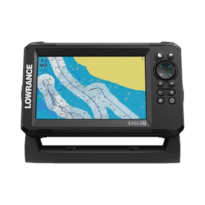 Eagle-7 ecosonda en pantalla horizontal IPS de 7 pulgadas, incluye transductor skimmer 50/200 kHz