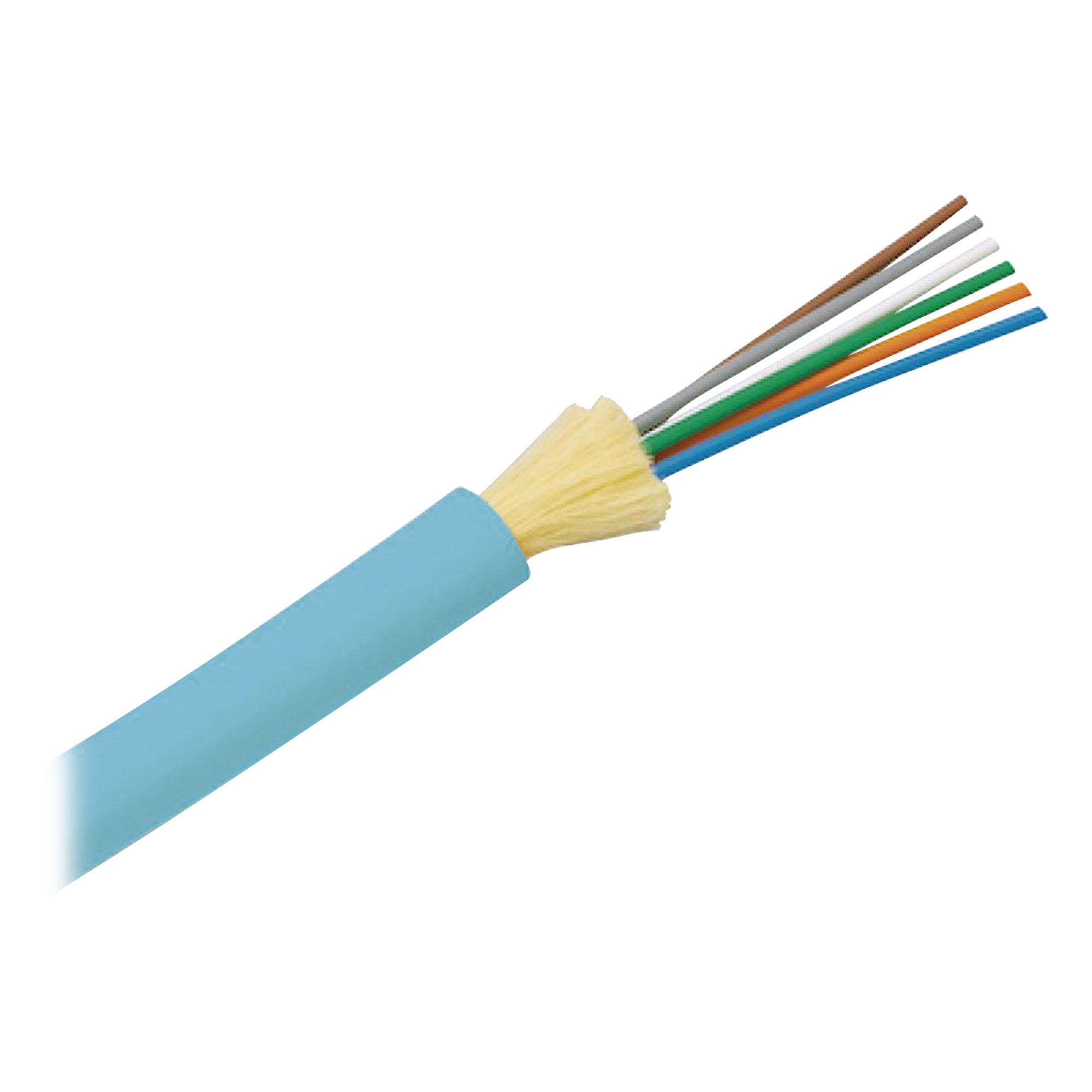 Cable de Fibra Óptica de 6 Hilos, Multimodo OM3 50/125 Optimizada, Interior, Tight Buffer 900um, No Conductiva (Dieléctrica), OFNR (Riser), Precio Por Metro — PANDUIT · SKU FODRX06Y