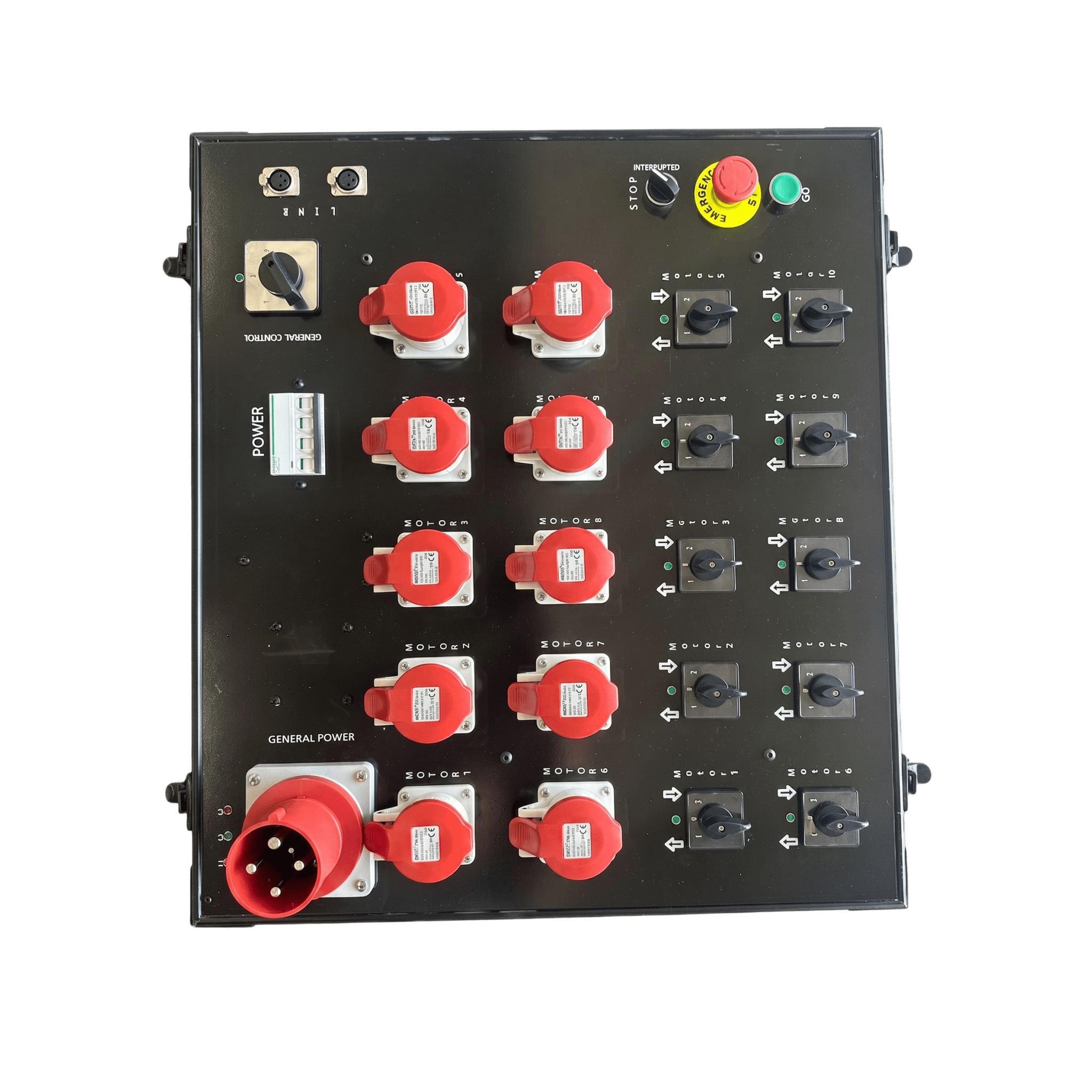 Controlador de Polipastos Eléctricos de Control Directo |10 Vías | Trifásico 110V AC cada una 60Hz
