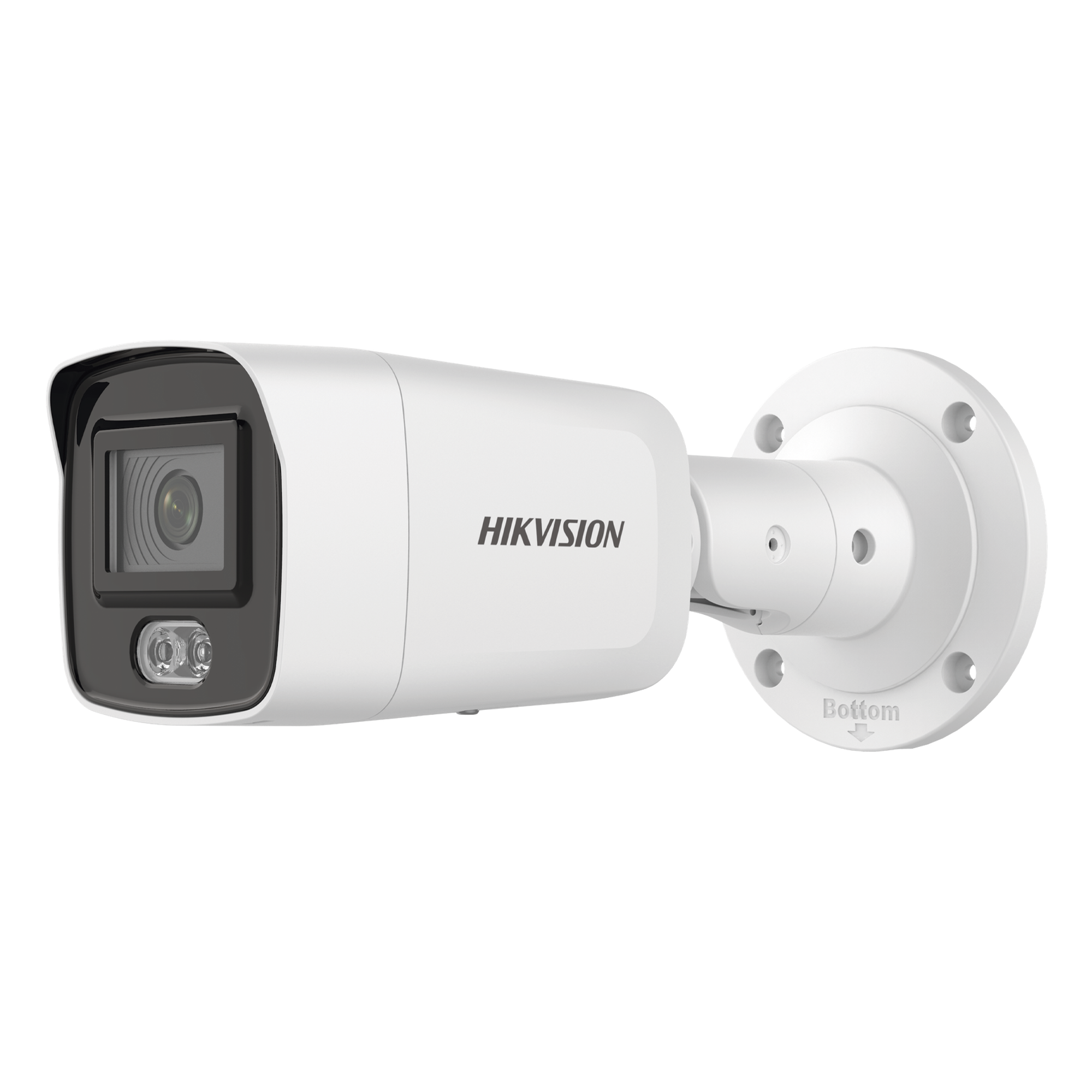 Bala IP 4 Megapixel / Imagen a color 24/7 / Lente 2.8 mm / Luz Blanca 40 mts / Exterior IP67 / WDR 120 dB / Audio y Alarma / Captura Facial / Onvif / MicroSD — HIKVISION · SKU DS-2CD3047G2-LS