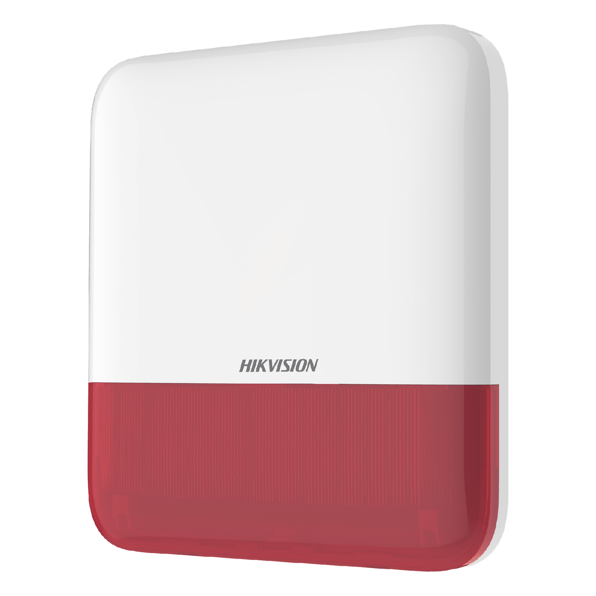 (AX PRO) Sirena Inalámbrica con Estrobo Rojo para Exterior IP65 / 110 dB — HIKVISION · SKU DS-PS1-E-WB/R