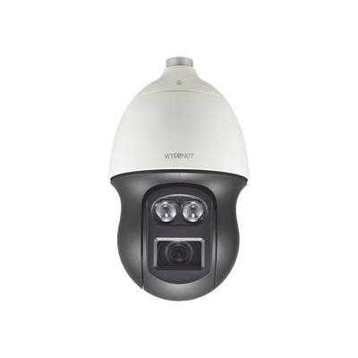 Domo IP PTZ 2MP Antivandálico / 37X Zoom Óptico / IR 350m / WDR 150DB / Auto Tracking / Video Analíticos / H.265 & WiseStream II — HANWHA VISION · SKU XNP-6371RH