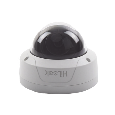 HiLook Series / Domo IP 4 Megapixel / Lente 2.8 mm / 30 mts IR / Exterior IP67 / IK10 / PoE / WDR  / ONVIF