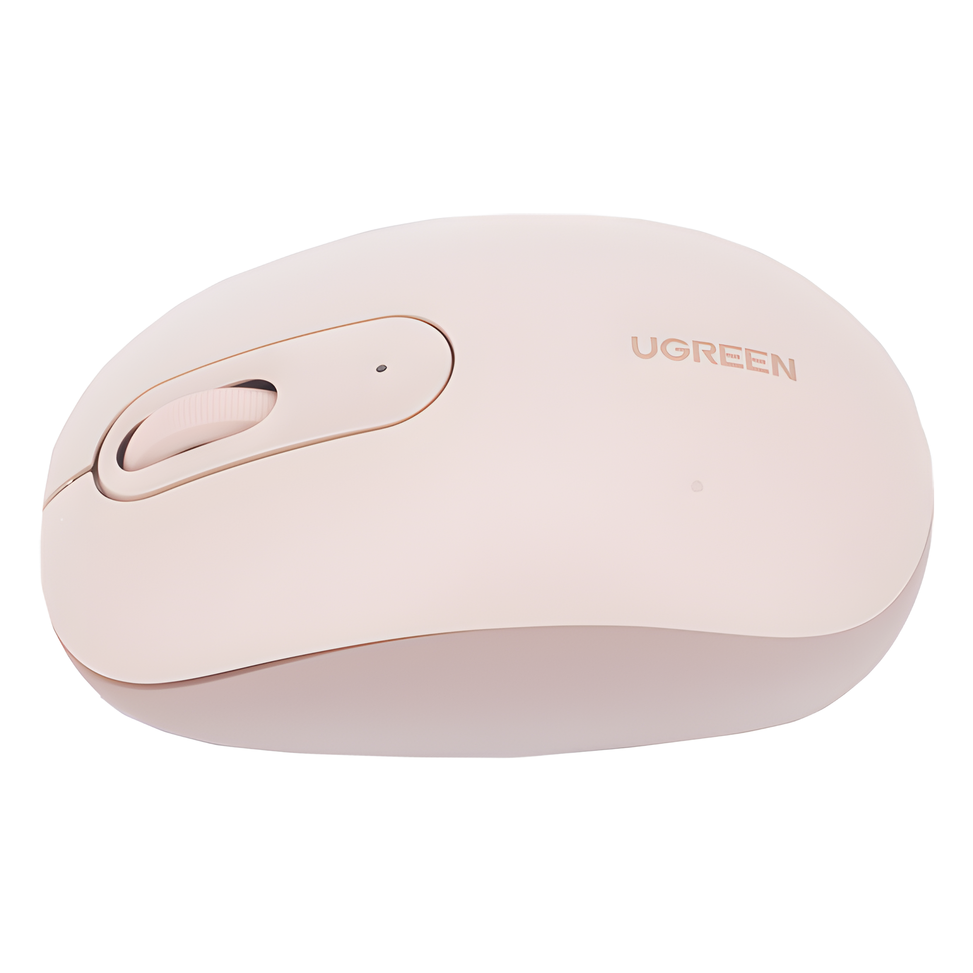 Mouse Inalámbrico 2.4G 800/1200/1600/2400 DPI | Función de 3 botones | Alcance 10m | Silencioso | Ergonómico | Anti-caída y Anti-interferencias | Batería Alcalina AA incluida | Color Dusty Pink.