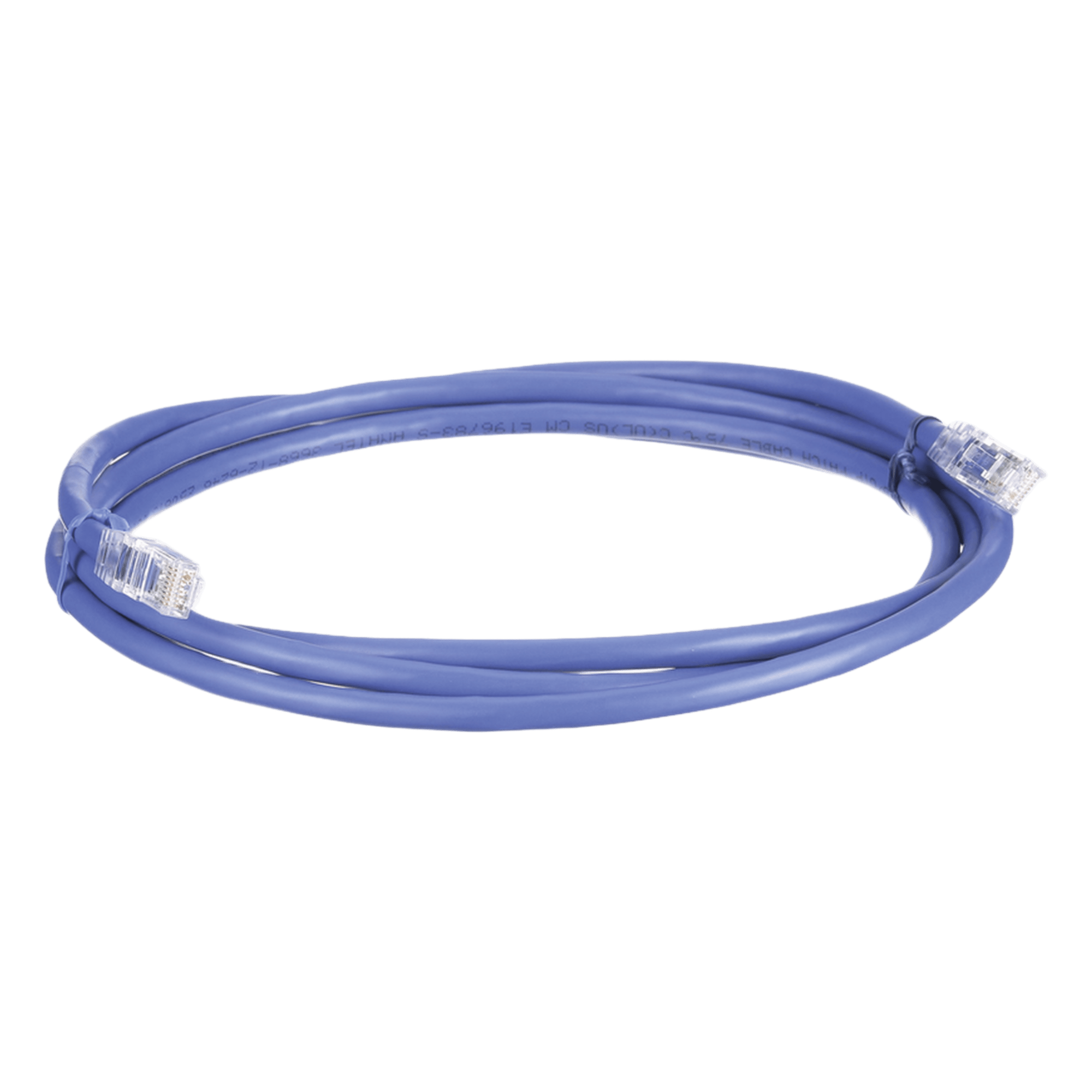 Cable de Parcheo UTP, Cat6A, 24 AWG, CM, Color Azul, 1.52 Metros (5 Pies)