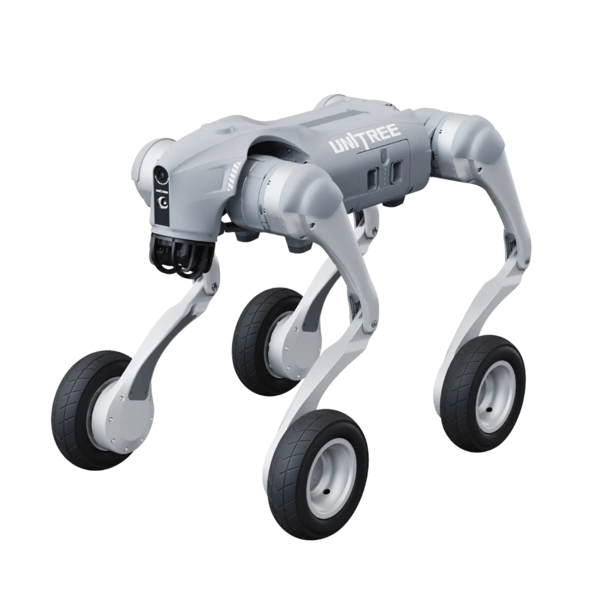 Perro Robot Biónico Para Inspección / Inteligencia Artificial / Reconocimiento De Humanos / Incluye 1 Control Remoto / Tareas Programadas / Cámara Integrada — UNITREE · SKU GO2W