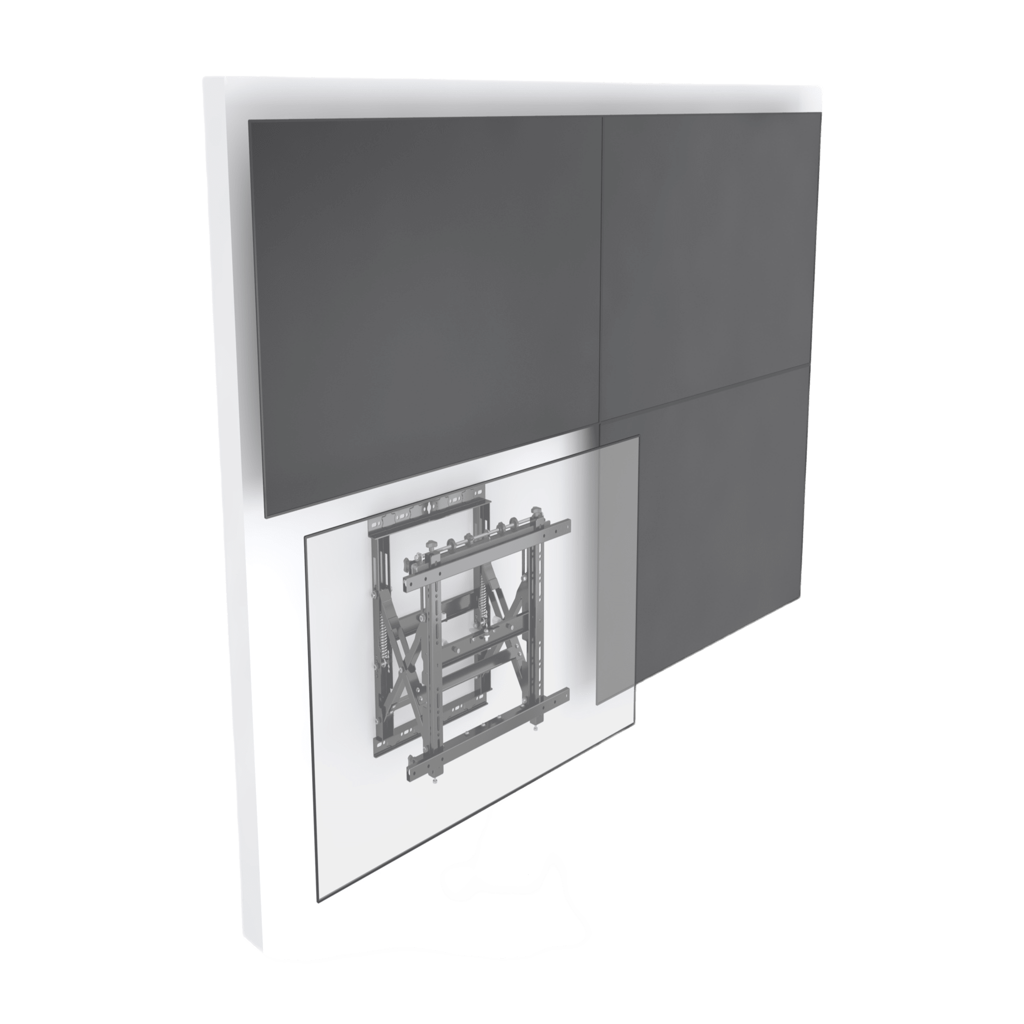 Soporte Modular de Pared para Videowall | Pop Out | Peso Máx. Sopotado 50 Kg | Soporta Formato Horizontal y Vertical.