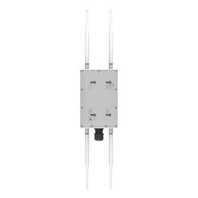 Punto de Acceso Súper WiFi 6 y PTMP para Exterior, Hasta 250 m de Cobertura, Doble Banda Simultanea, 574 Mbps en 2.4 GHz y 1.2 Gbps en 5GHz, 256 Usuarios Concurrentes por Banda, Administración en Nube Gratis con INSIGHTS