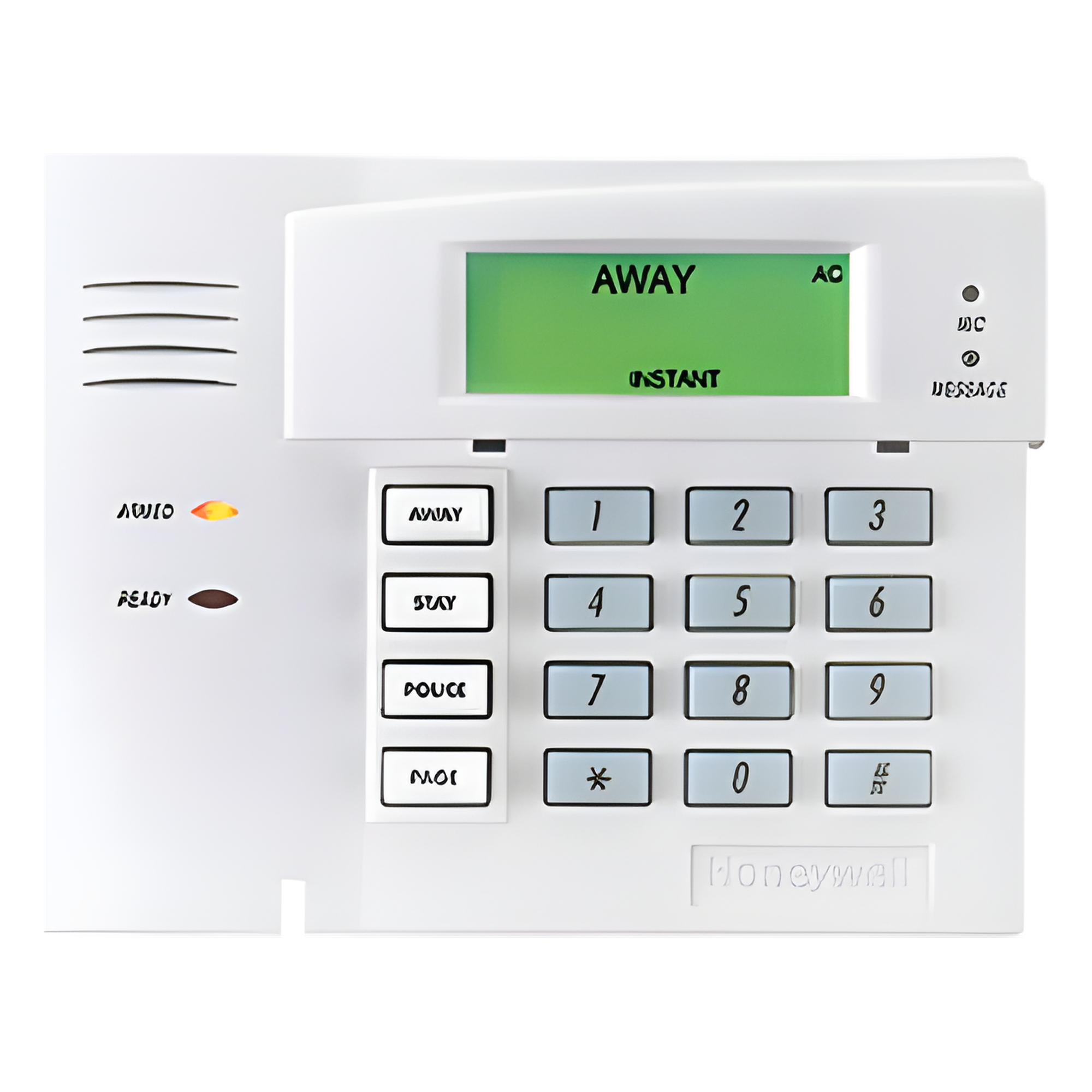 Teclado inalámbrico bidireccional de palabra fija con 4 teclas de función, para paneles Honeywell LYNX y VISTA — HONEYWELL HOME RESIDEO · SKU 5828