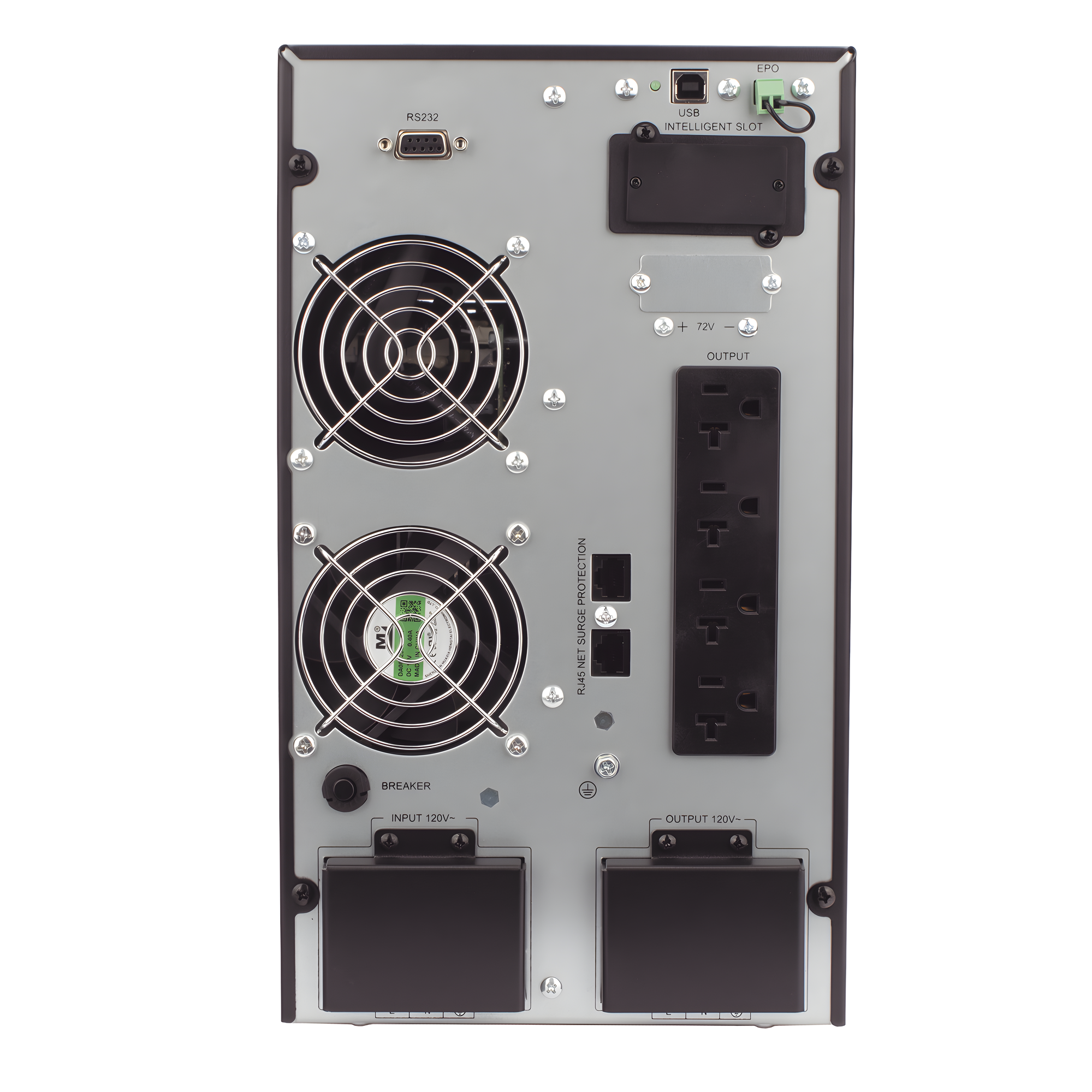 UPS 3000VA / 2700W Online Doble Conversión /Sin Cable de Alimentación/ 4 tomas 5-15R / Regulación de Voltaje / Protección RJ45