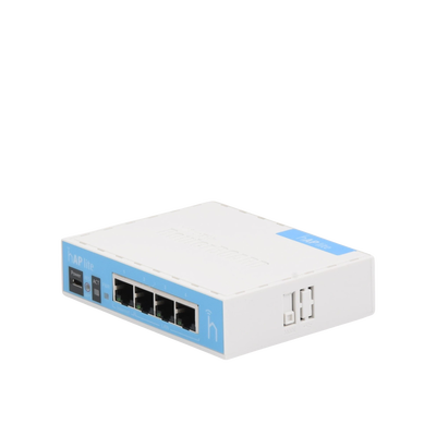 (hAP Lite) 4 Puertos Fast Ethernet y Wi-Fi 2.4 GHz 802.11 b/g/n