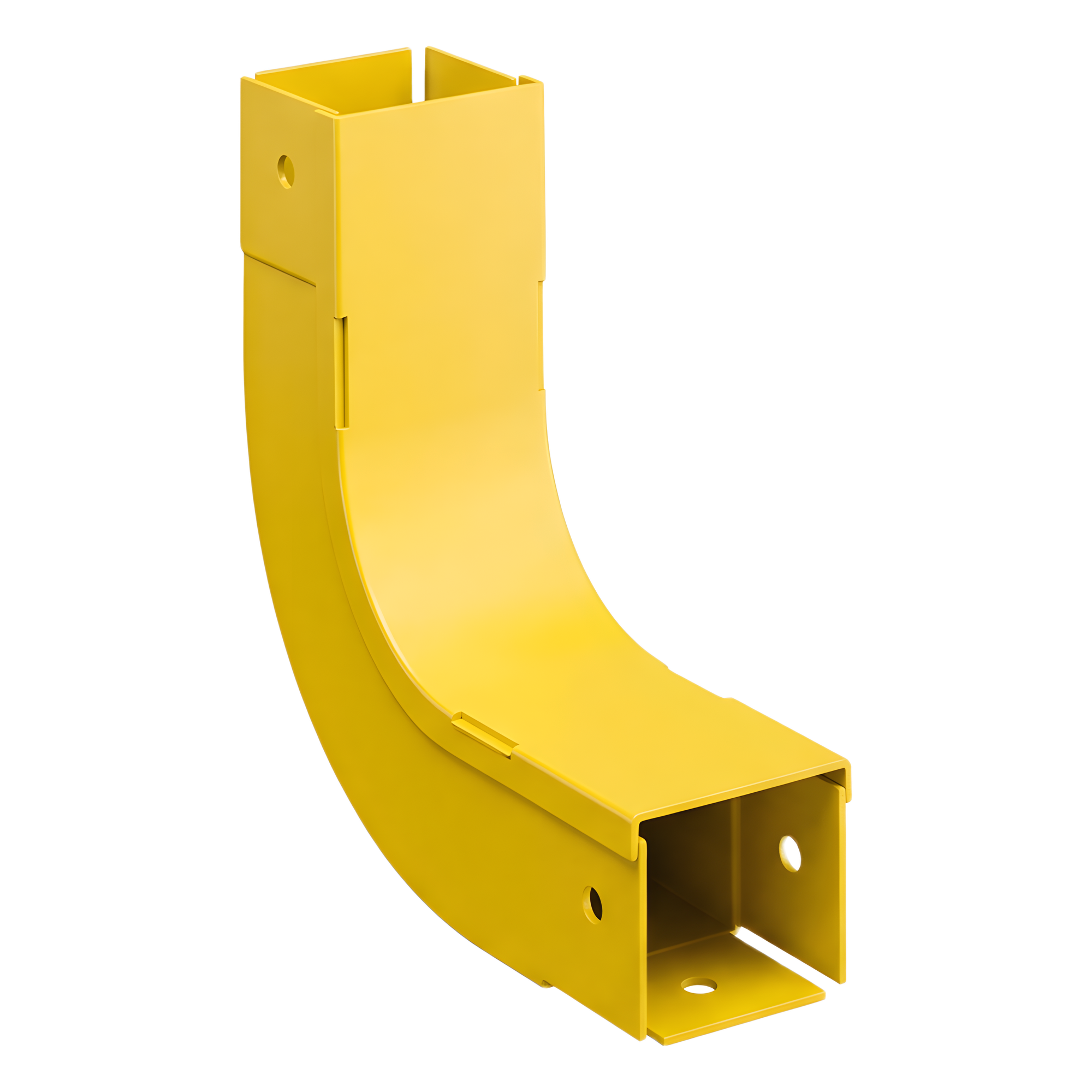 Bajada Vertical Interior de 90º, Para uso con Canaletas 2x2 FiberRunner™, Color Amarillo — PANDUIT · SKU FIVRA2X2LYL
