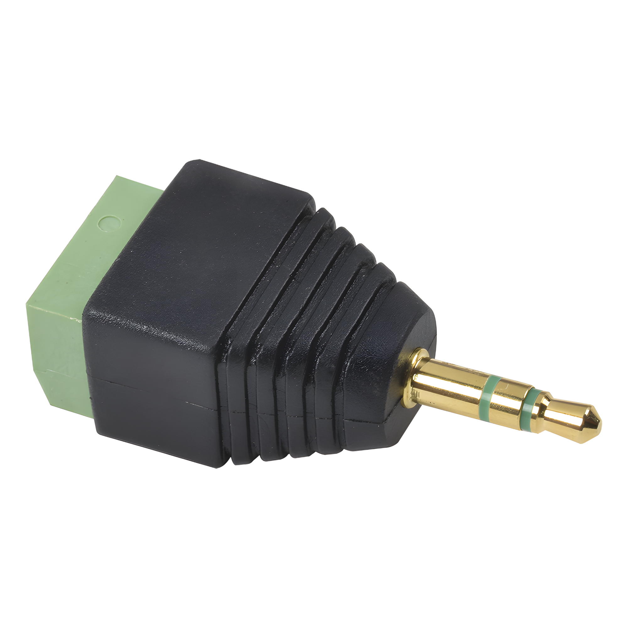 Adaptador para Audio y Video de 3.5 mm con Terminal Atornillable — EPCOM POWERLINE · SKU JR58