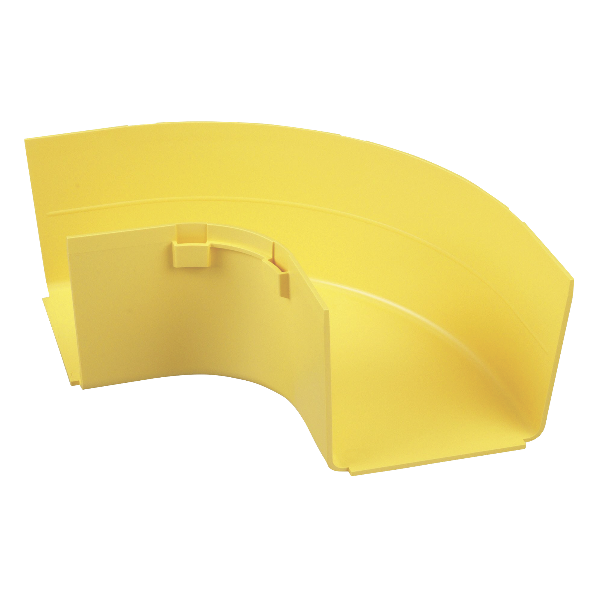 Ángulo Recto a 90º Horizontal, Para Canaletas FiberRunner™ 4X4, Color Amarillo — PANDUIT · SKU FRRA4X4LYL