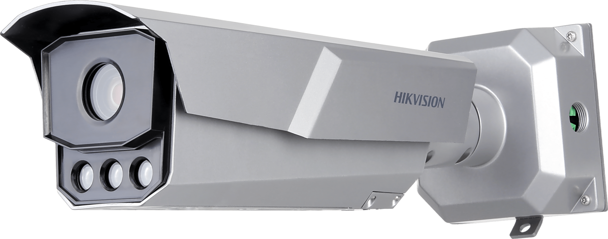 Bala IP 4 Megapixel / ANPR / Reconocimiento y Captura de Placas Vehiculares para Trafico de Alta Velocidad / DARKFIGHTER / WDR 140 dB / IP67 / IK10 / Lente Mot. 8 a 32 mm / 40 mts IR / MicroSD — HIKVISION · SKU IDS-TCM403-BI(G)/Y/POE/0832