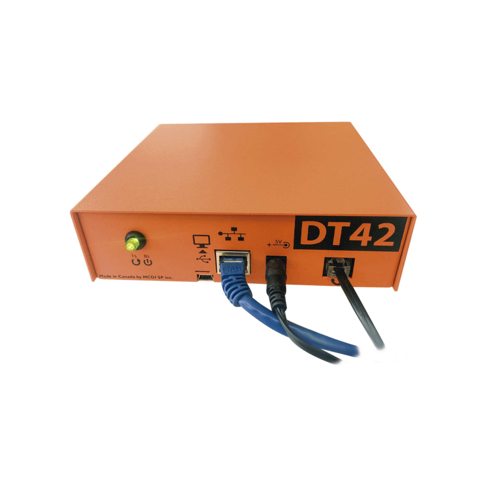 Receptora de alarmas IP Universal con 1 entrada de linea telefónica, para su central de monitoreo, recepción TCP/IP o GPRS, serie M2M, paneles de alarma Hikvision, entre otros.