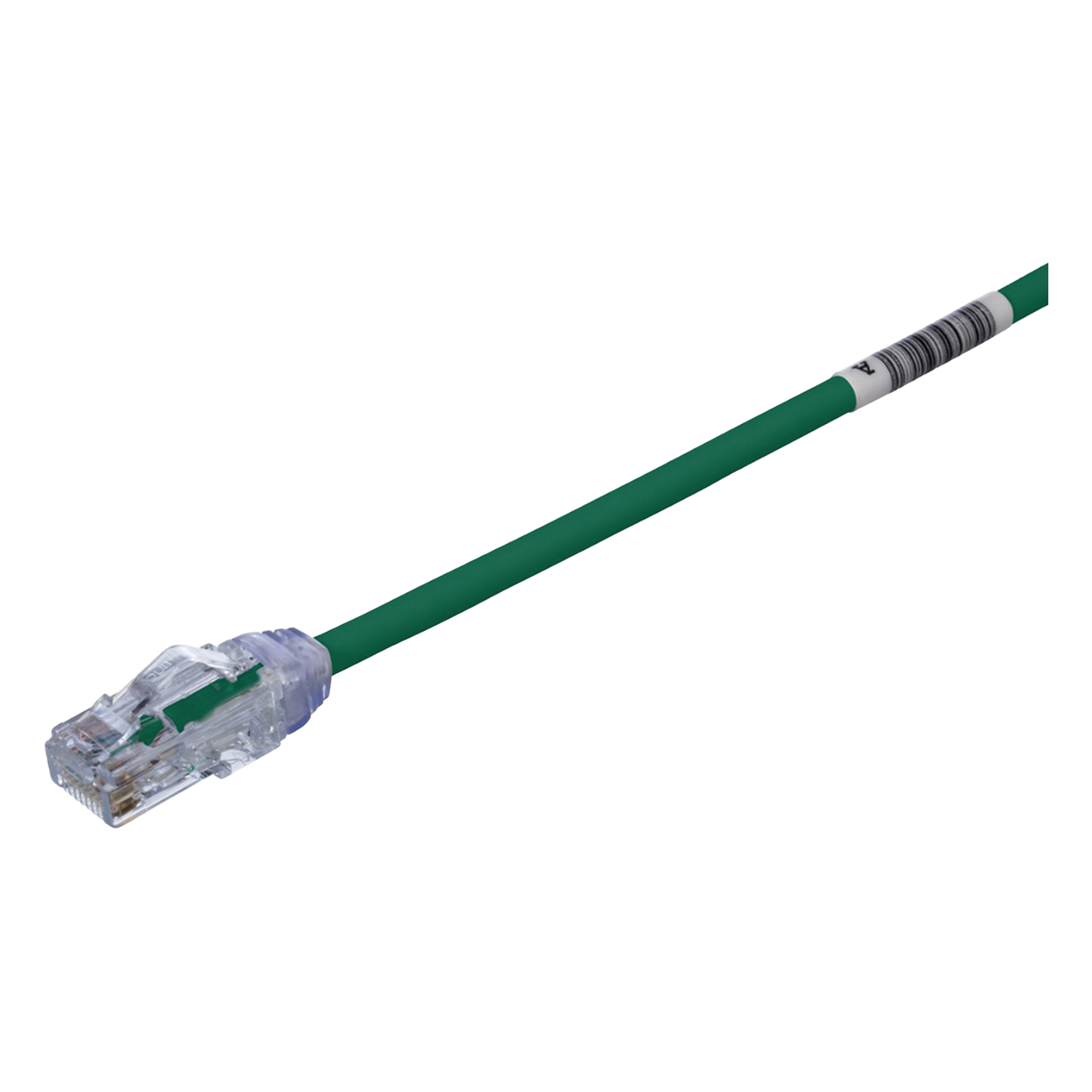 Cable de Parcheo UTP, Cat6A, Diámetro Reducido (28 AWG), CM/LSZH, Color Verde, 20.3 cm (8 Pulgadas) — PANDUIT · SKU UTP28X8INGR