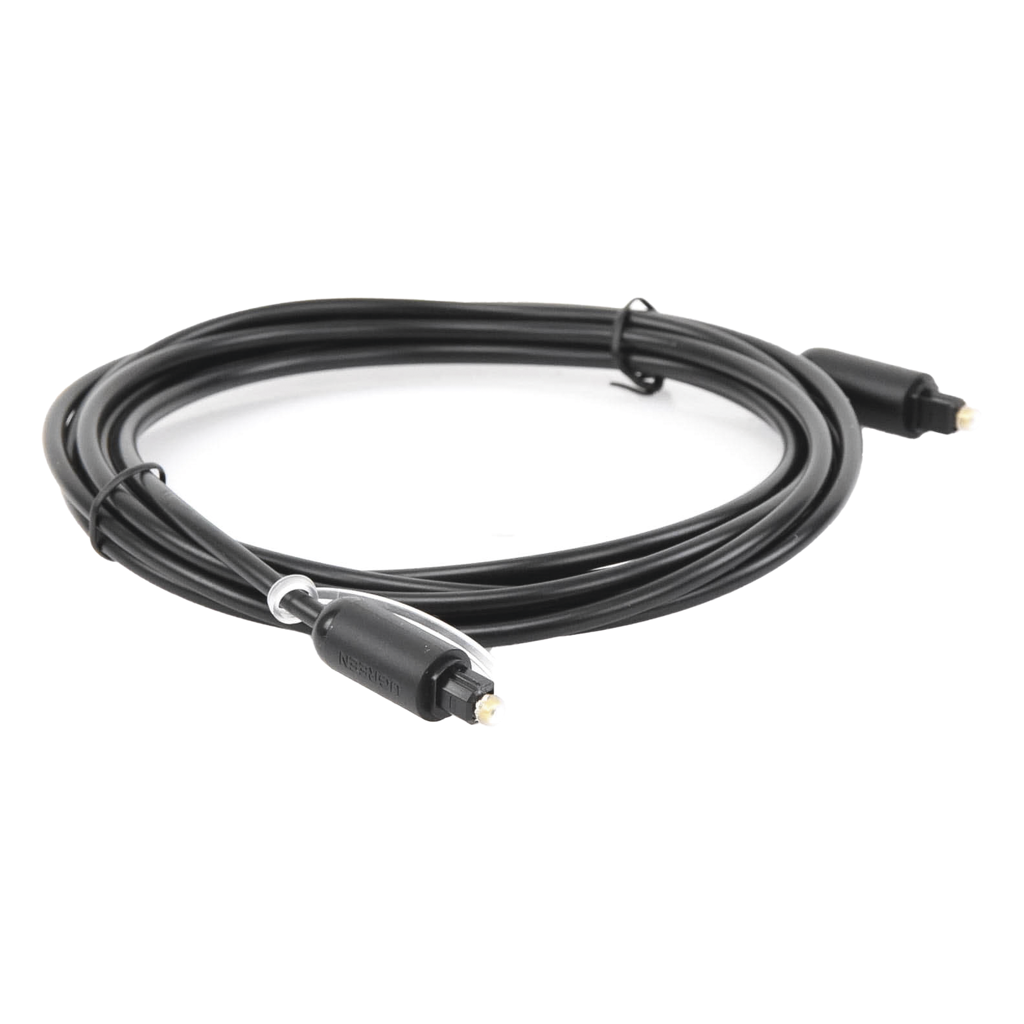 Cable Óptico Toslink (S/PDIF) de Alta Calidad para Audio Digital / 3 Metros (9.84 Pies) / Tapa de Protección / Dolby 7.1 Canales / Diseño Durable / Plug & Play / Color Negro