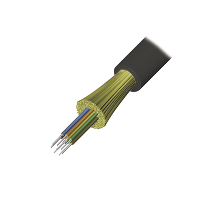 Cable de Fibra Óptica de 12 Hilos, Interior/Exterior, Tight Buffer, No Conductiva (Dieléctrica), Riser, Multimodo OM3 50/125 Optimizada, 1 Metro (3.28 Pies)