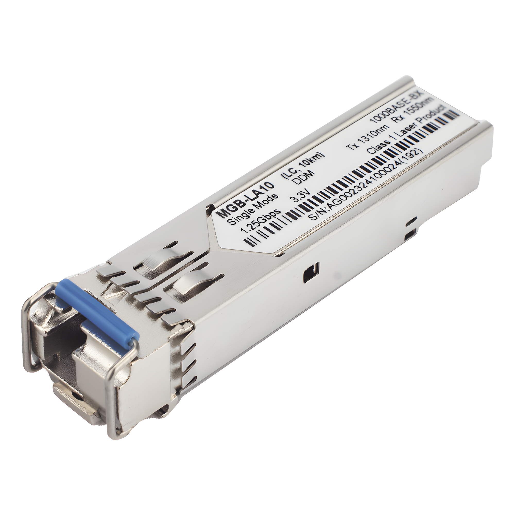 Transceptor WDM Mini-Gbic SFP 1G LC TX:1310nm RX:1550 Para Fibra Mono Modo 10 Km, Requiere MGB-LB10 — PLANET · SKU MGB-LA10
