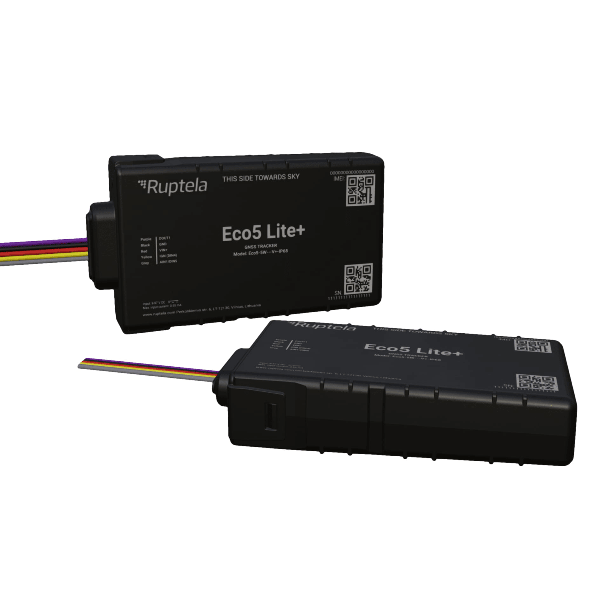 Rastreador Vehicular y Monitoreo de Flota / IP68 / BLE 5.0 y GNSS / LTE CAT1 y LTE-M con Respaldo 2G / GNSS U-blox / MiKado IP54 / Acelerómetro de 3 Ejes / Suministro 9-32 V / Batería Interna