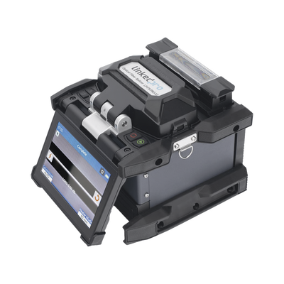 Fusionadora de Fibra Óptica con GPS para Fibra Óptica Multimodo y Monomodo / Alineación por Núcleo / 6 Motores para Mejor Precisión en el Empalme / Capacitación básica virtual gratuita — LINKEDPRO BY EPCOM · SKU LP-FS-PRO-X7